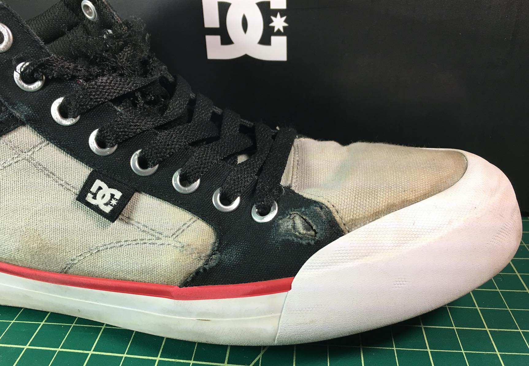 Evan Smith Vegan Skateboarder Veg Non-leather canvas shoe DC Hi-top vegetable shredder 