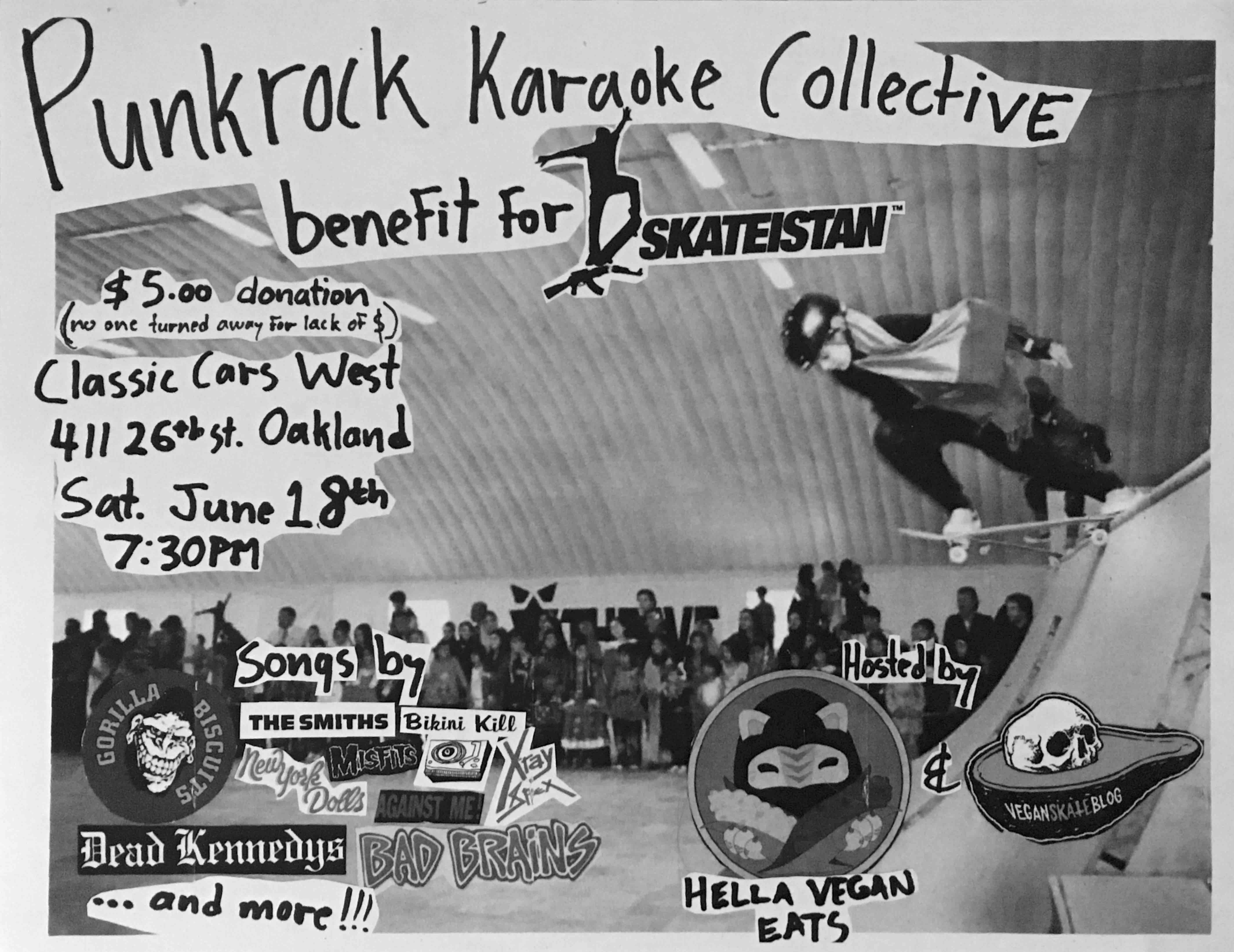 Punk Rock Karaoke Skateistan vegan skateblog DLXSF Hella Vegan Eats